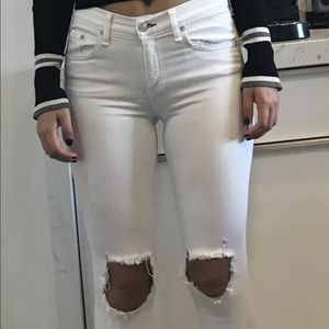 Rag & Bone white skinny jeans